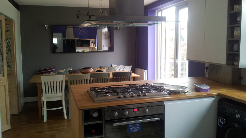 Freshly fitted laminate floor in a North East home